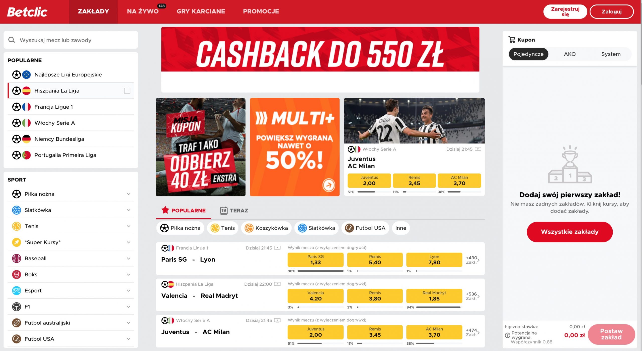 Betclic strona główna pl
