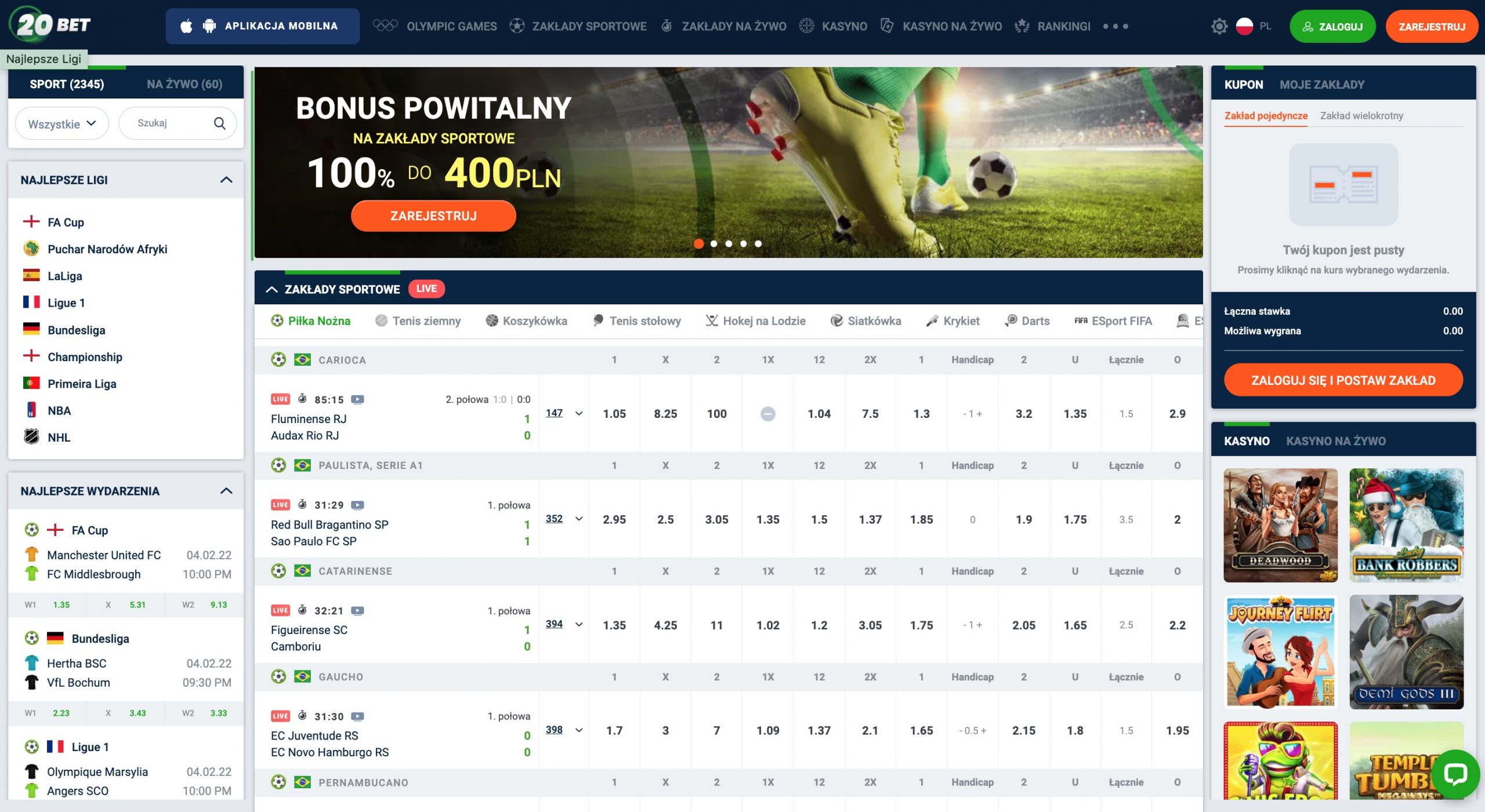 20Bet strona glowna